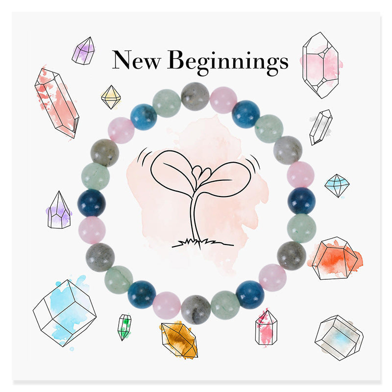 New Beginnings - Natural Stone Healing Encourage Bracelet