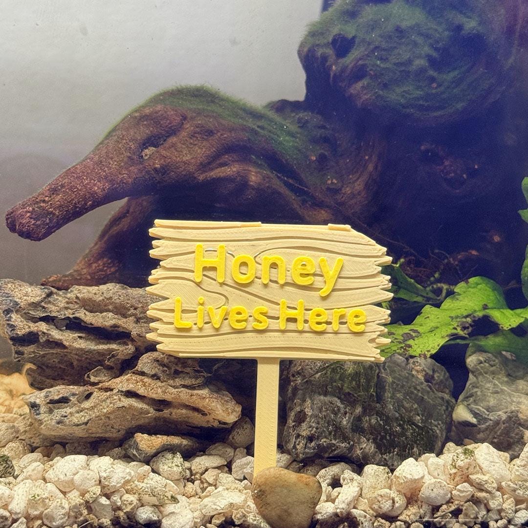 Personalized Plastic Forest Sign for Fishtanks, Aquariums