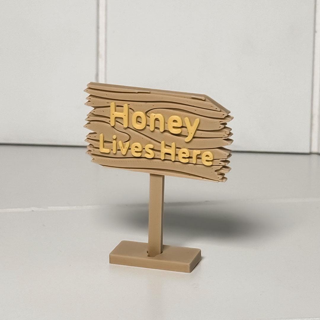 Personalized Plastic Forest Sign for Fishtanks, Aquariums