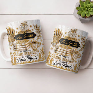 Teacher Gift – Personalized "Teach, Inspire, Encourage" Coffee Mug