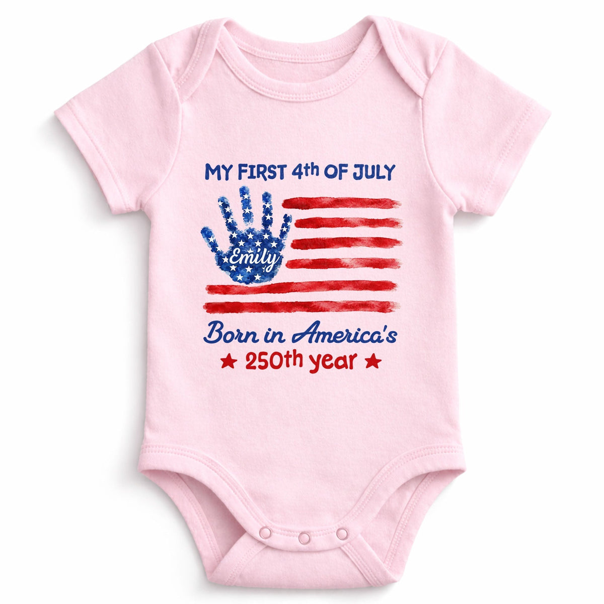 Personalized "My First 4th Of July" Baby Onesie – Gift For Newborns & Toddlers
