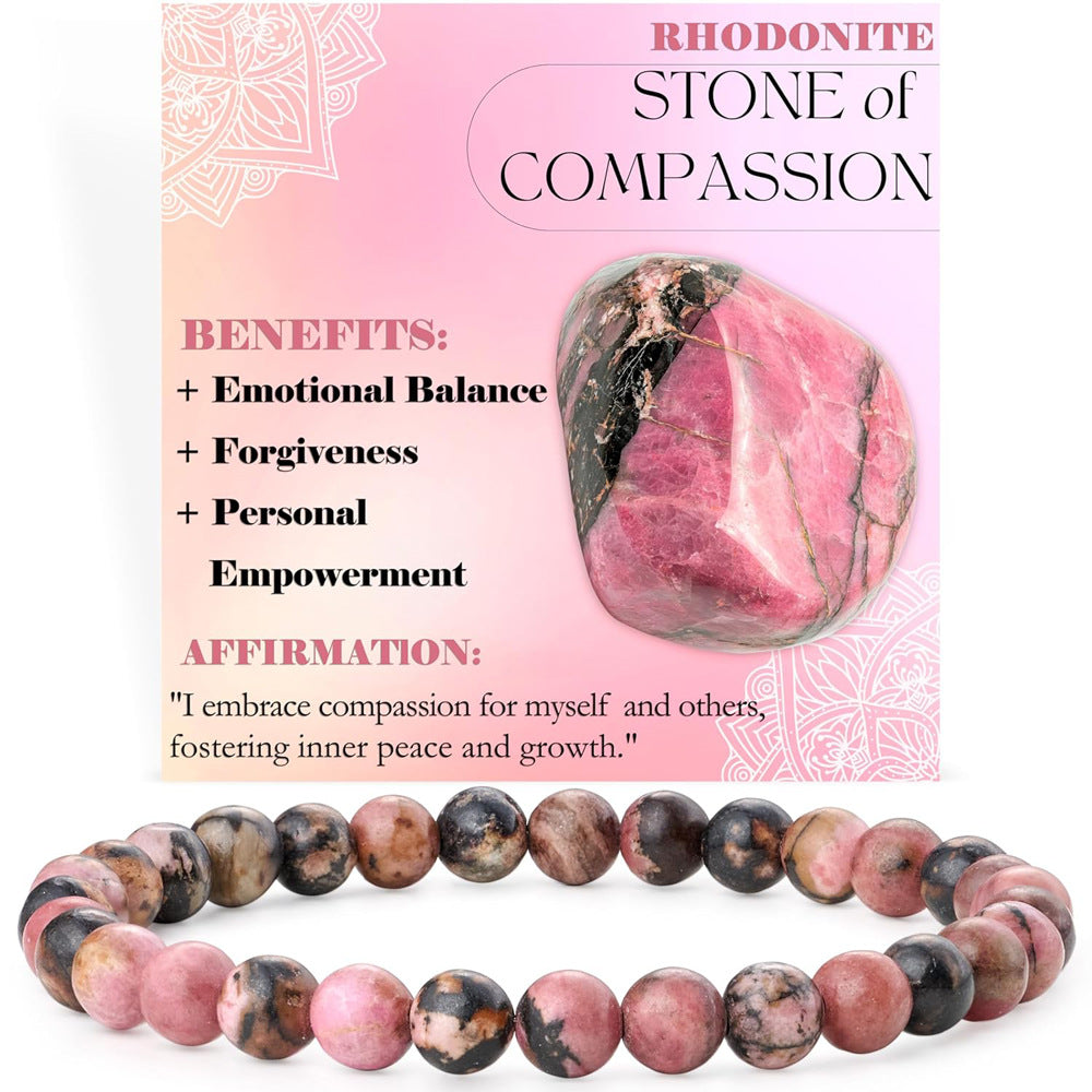 Energy & Love • Natural Stone Elastic Rope Bracelet