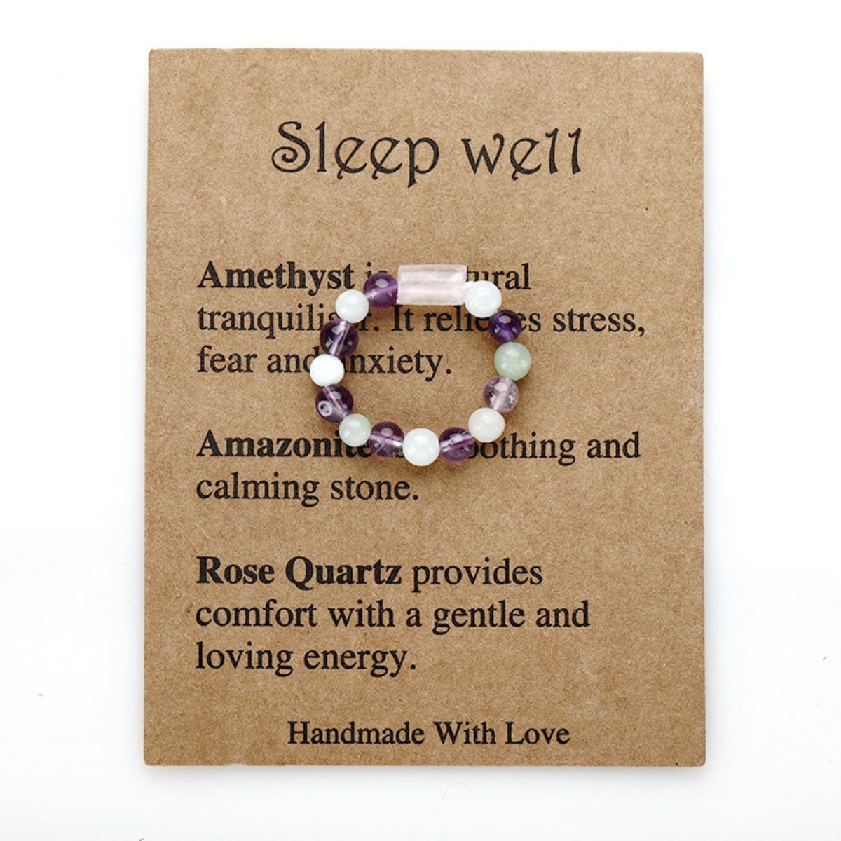 Healing crystals,Beaded elastic ring