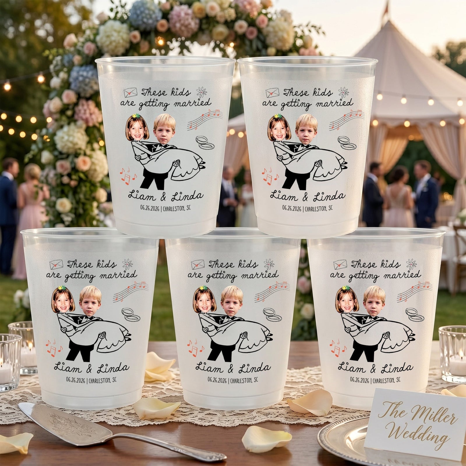 These Kids Are Getting Married Wedding Party Wedding Favors - Personalized Cups