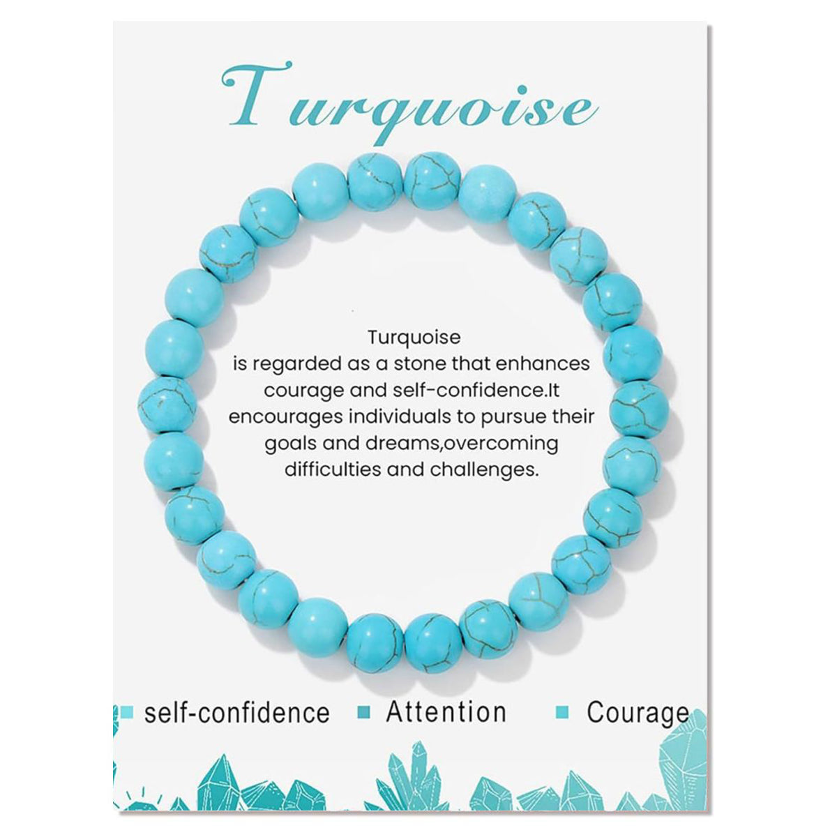 Gemstone Bracelet with Card