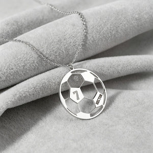 Custom Name Personalized Soccer Necklace Soccer Mom Gift