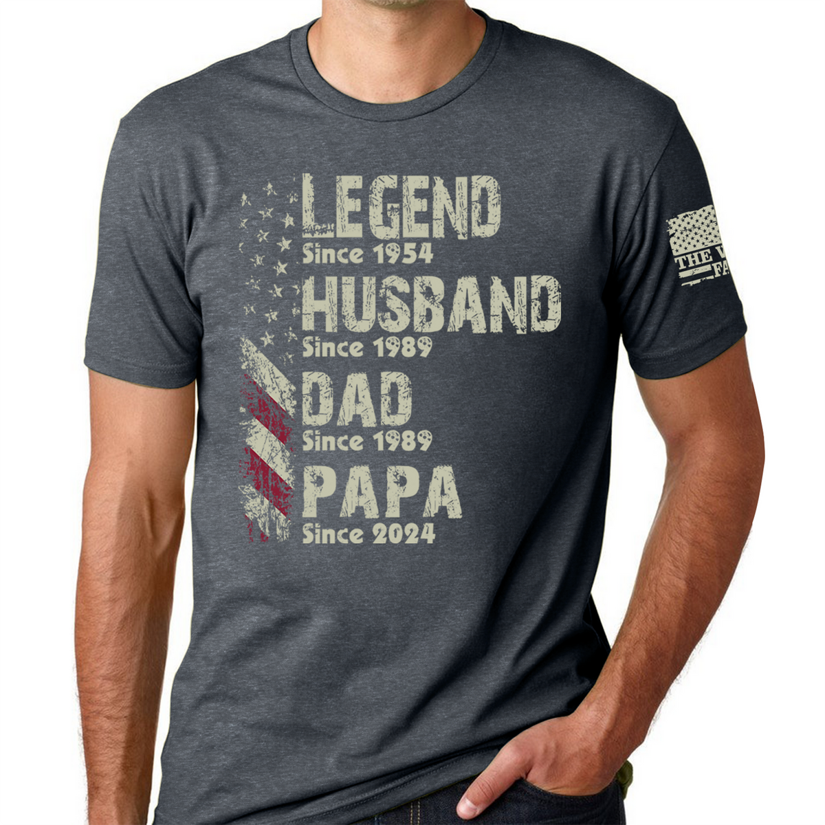 Personalized Legend Husband Dad Papa Since Father's Day T Shirt