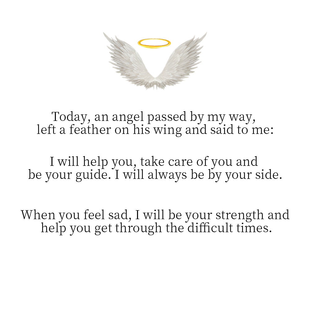 Personalized angel wing ring