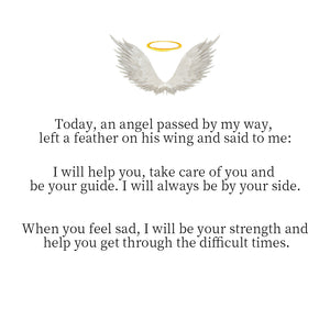 Personalized angel wing ring