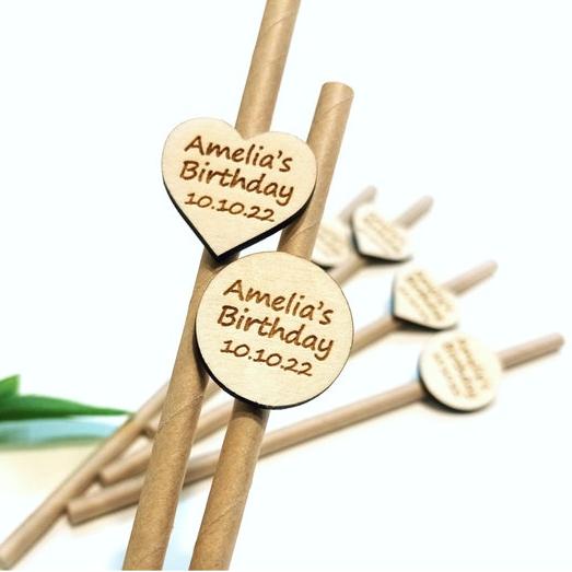 Personalized Custom Party Drinking Straw Party Decorations