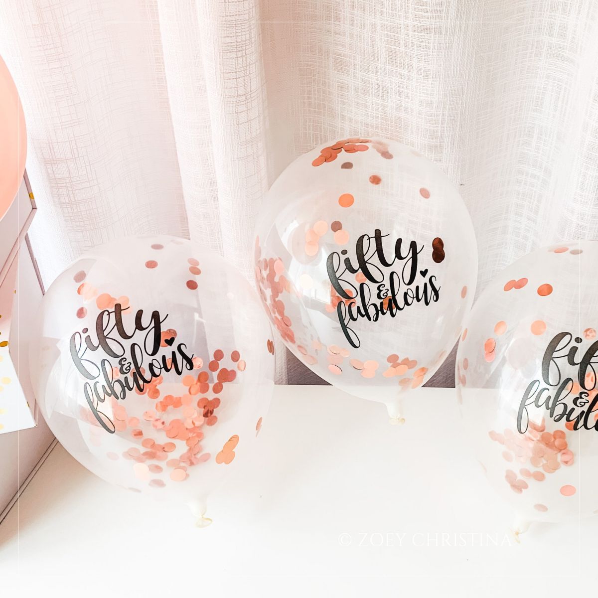 Personalized Sequined Balloons Birthday Party Decorations