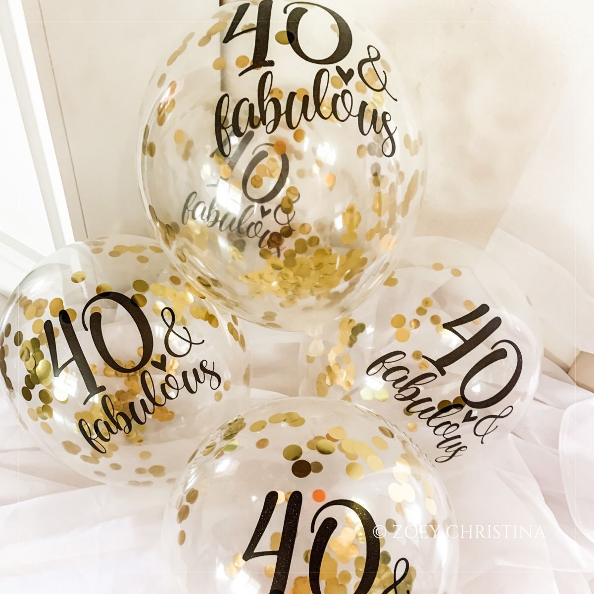 Personalized Sequined Balloons Birthday Party Decorations