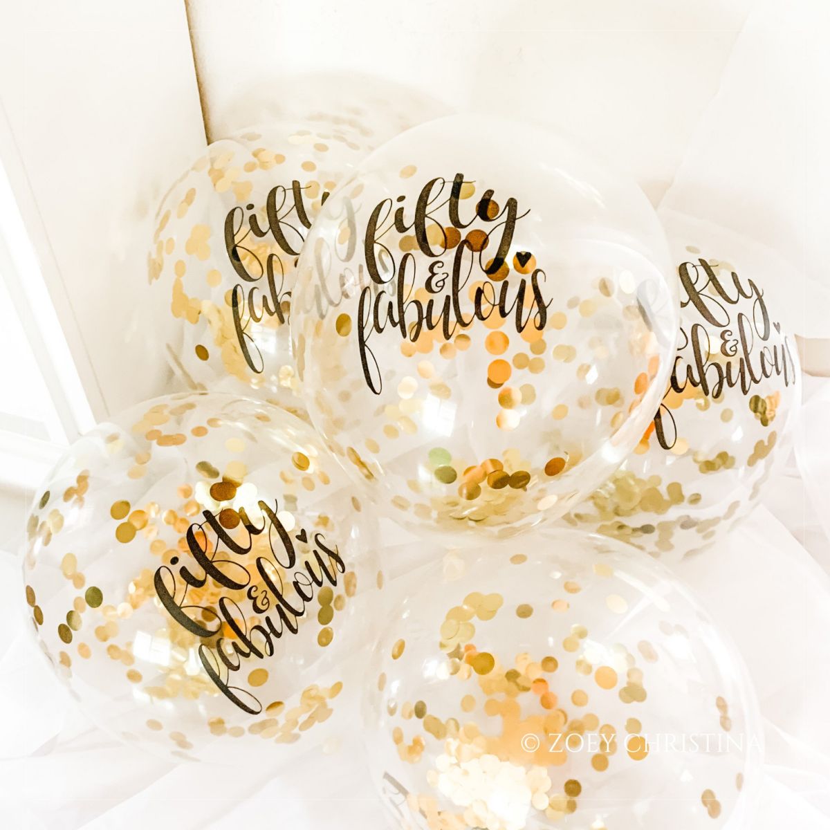 Personalized Sequined Balloons Birthday Party Decorations