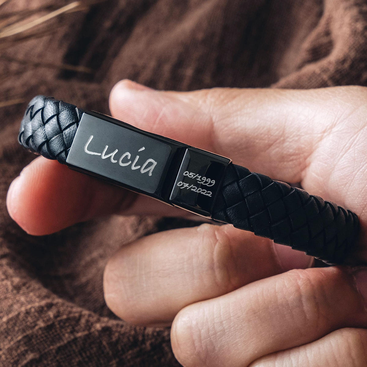 Custom Cremation Bracelet, Personalized Ashes Bracelet Dog Urn Bracelet Leather, Engraved Pet Ashes Bracelet, Pet Memorial Gift