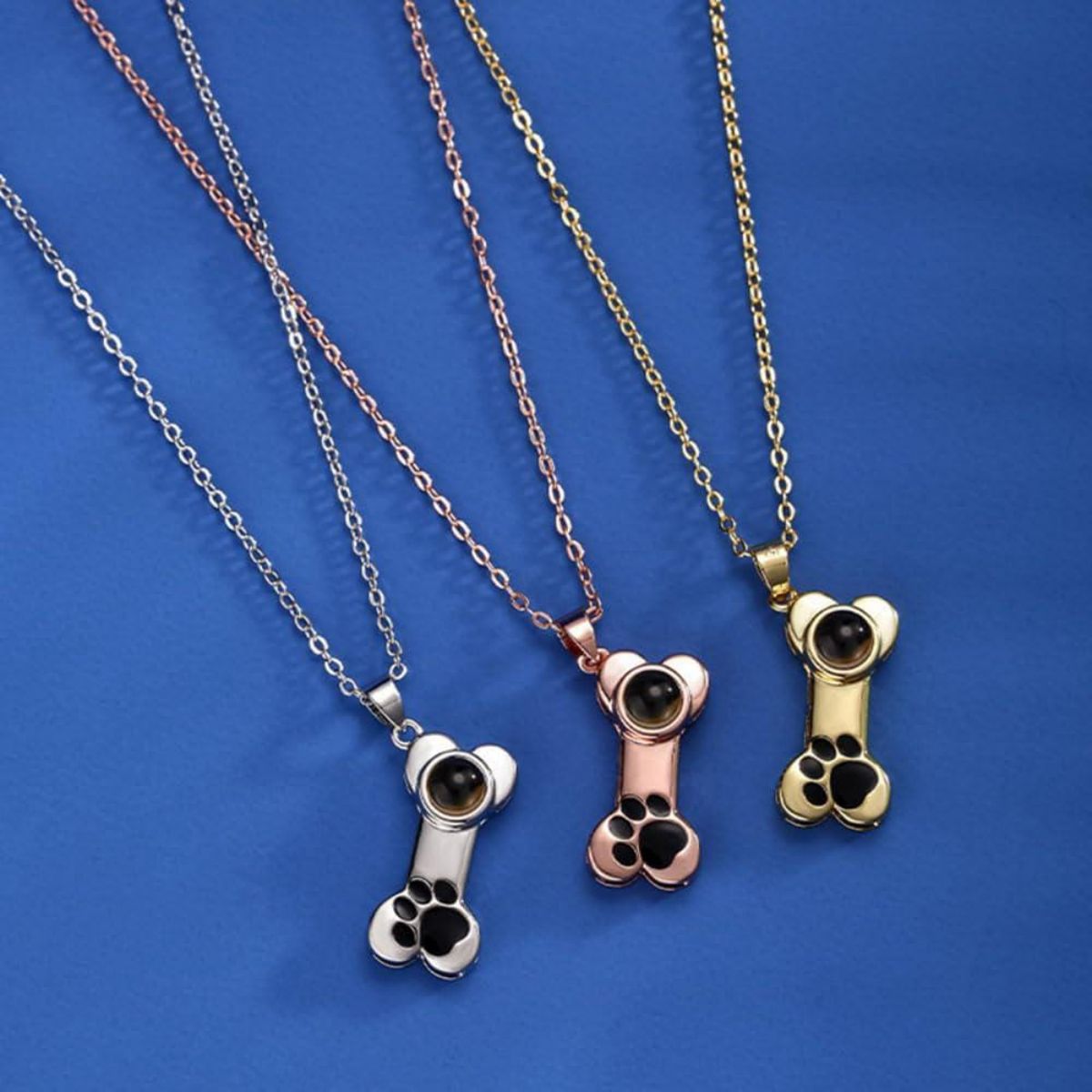 Personalized Custom Puppy Photo Projection Necklace