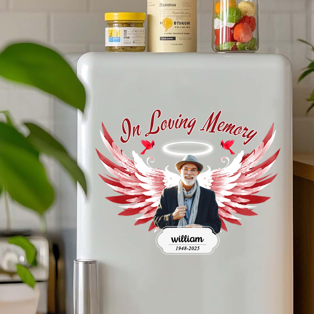 In Loving Memory - Personalized Photo Memorial Decal