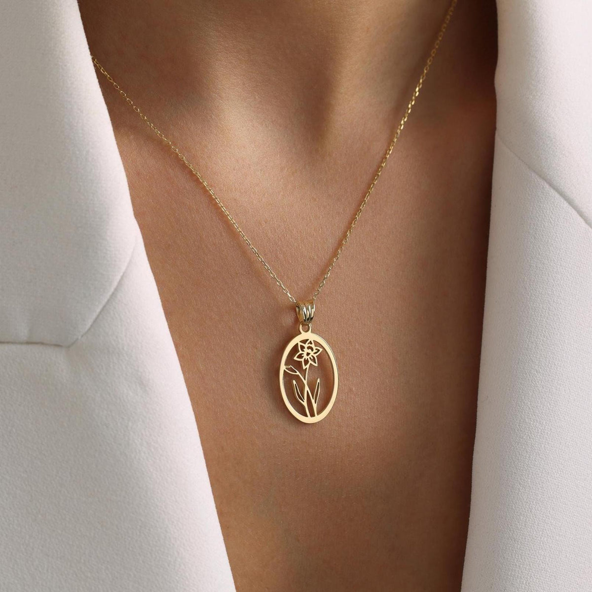 Personalized Birthflower Necklace