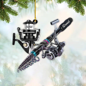 Custom Fishing - Personalized Acrylic Ornament For Fishing Man