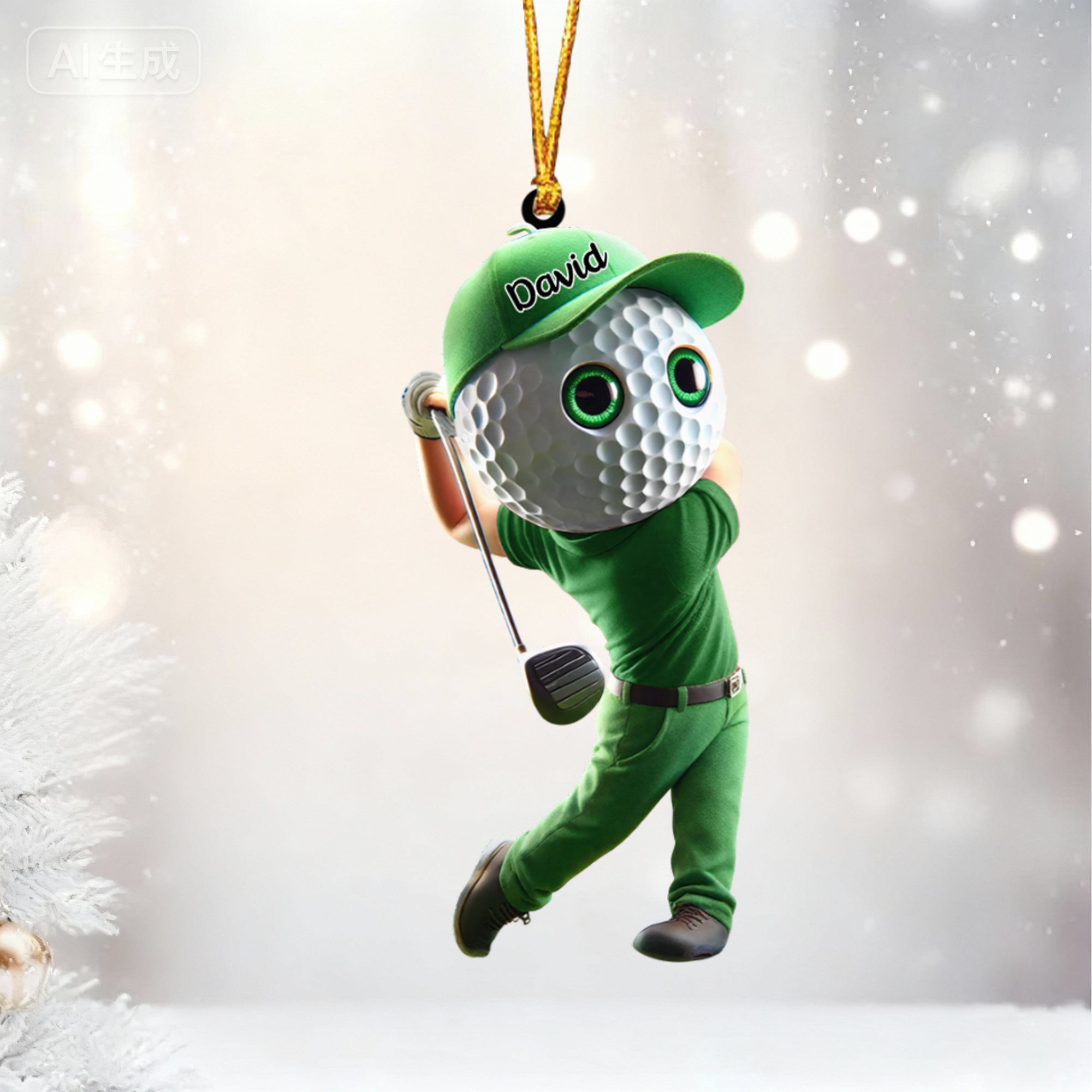 Golf Man Personalized Golf Ornament For Golf Lovers