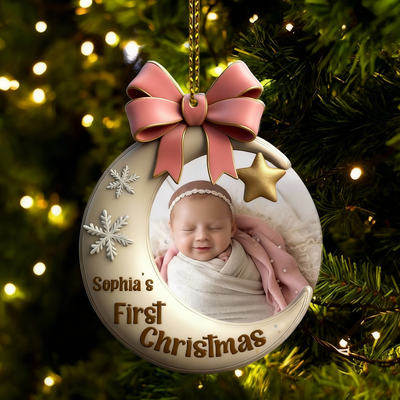 First Christmas Home Decor, Christmas Ornament, Personalized Ornament