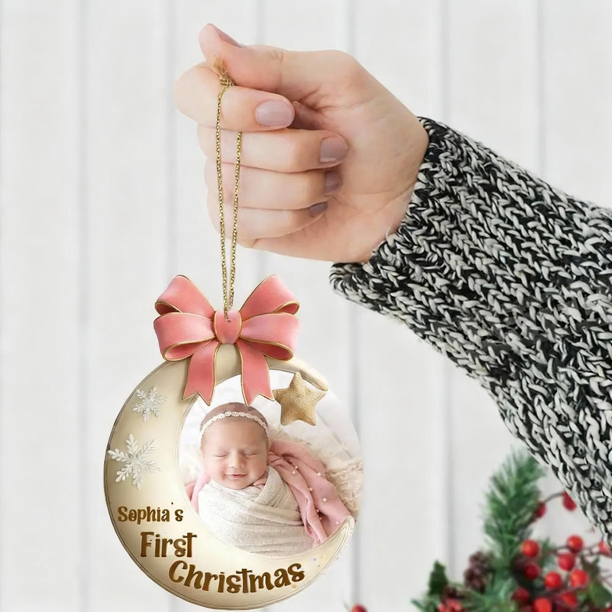 First Christmas Home Decor, Christmas Ornament, Personalized Ornament
