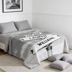 Always Beside You - Couple Personalized Blanket - Gift For Husband Wife, Anniversary