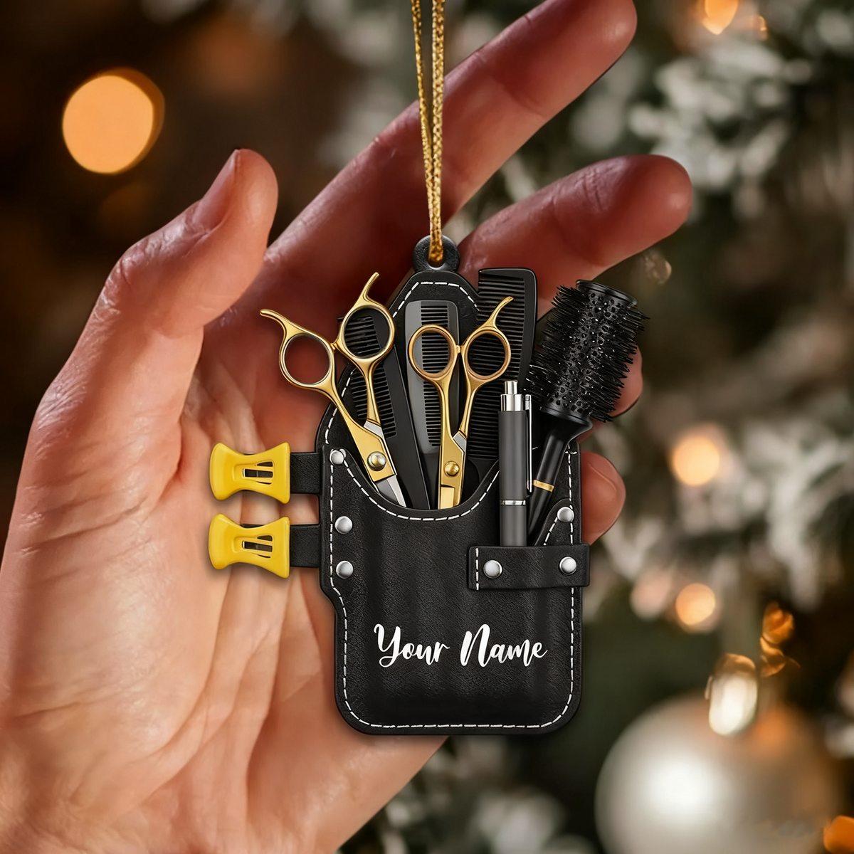 Barber Set Home Decor, Christmas Ornament, Personalized Ornament