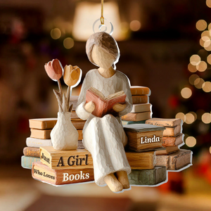 Just A Boy Girl Who Loves Books - Personalized 1-Layer Acrylic Ornament