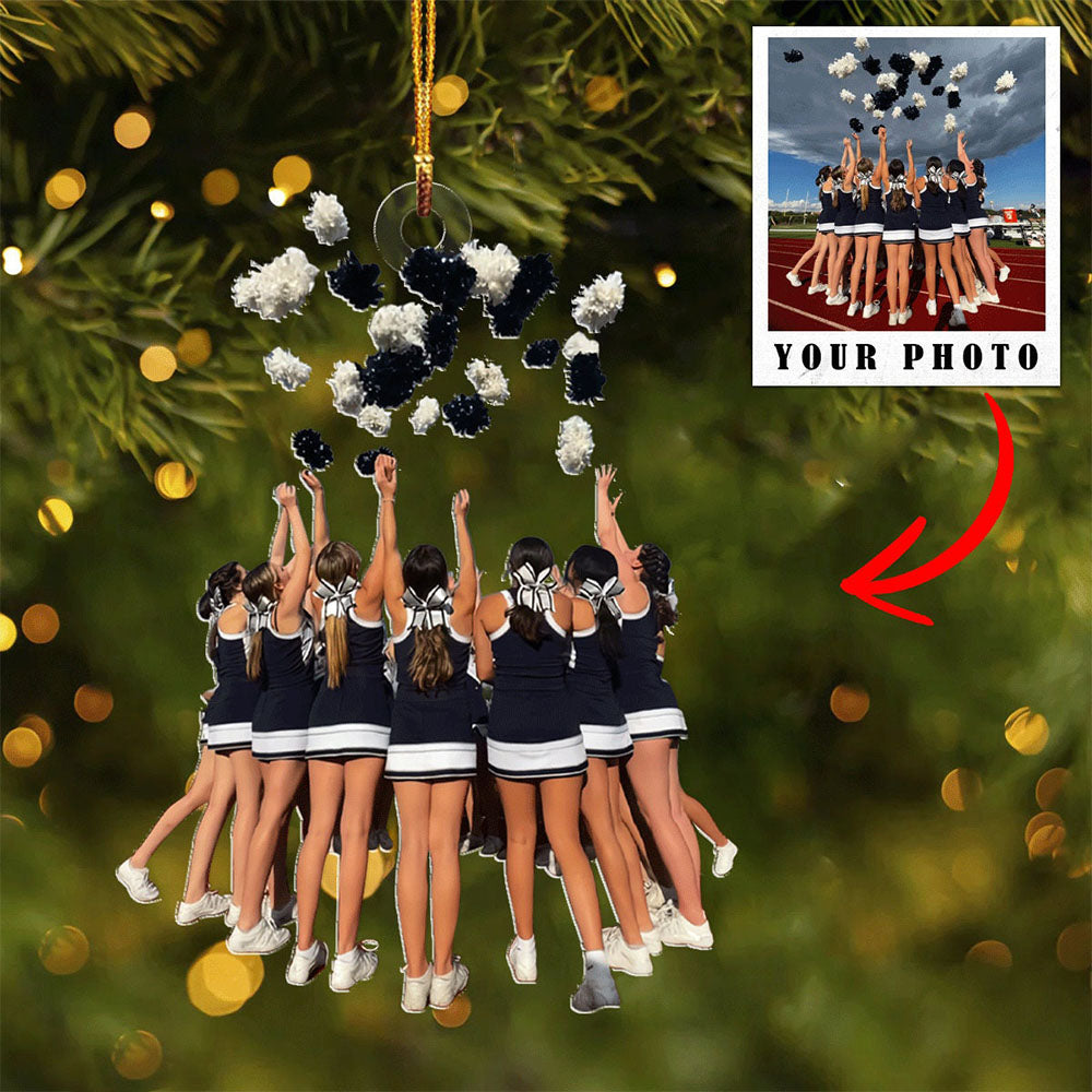 Upload photo-Personalized cheerleaders Acrylic Ornament For cheerleaders