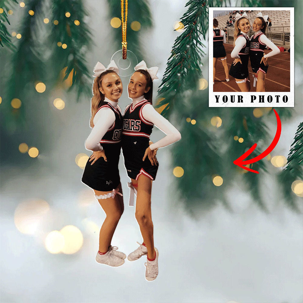 Upload photo-Personalized cheerleaders Acrylic Ornament For cheerleaders