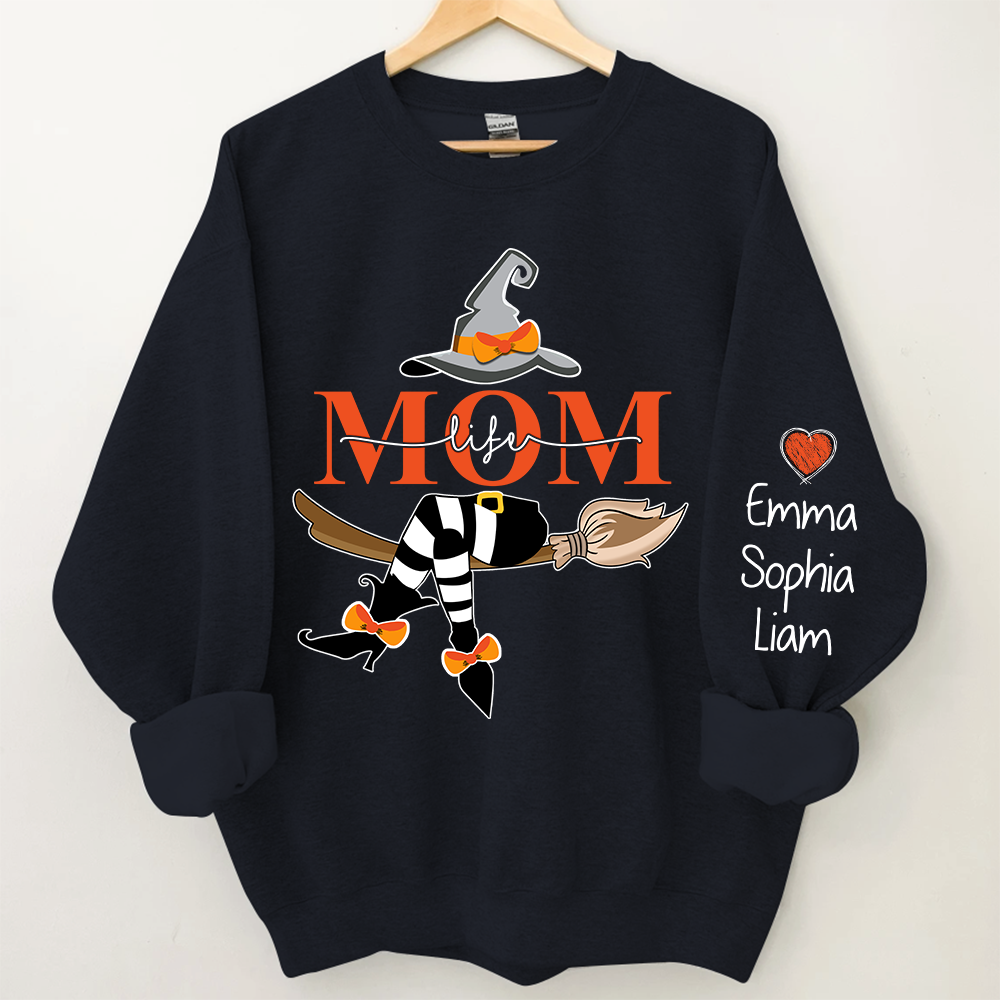 Personalized Grandma/Mom Life Witch Sweatshirt