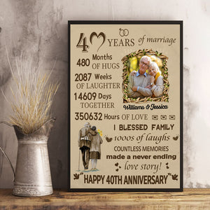 Personalized Poster/Canvas-Anniversary - Valentine, Loving Personalized Gift For Couple