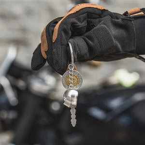 Personalized Name Motorcycle Helmet Keychain Gift for Biker