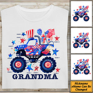 Personalized Grandma Independence Day T-shirt