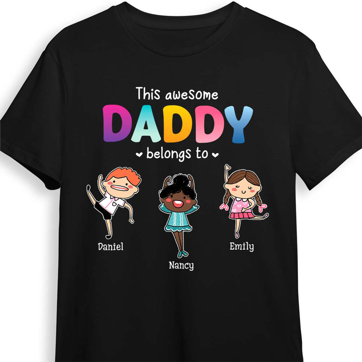 Personalized This Dad Belongs To, Gift for Dad T-Shirt