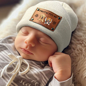 Personalized Custom Baby Dog Beanie - Protected By