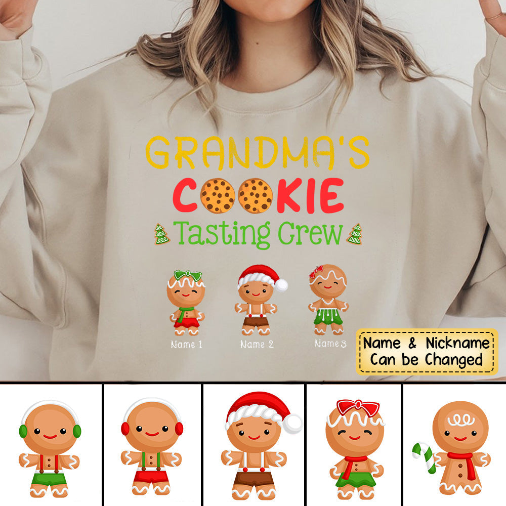Christmas Grandma Cookie Tasting Crew Sweatshirt