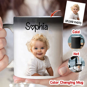 Custom Photo Personalized Color Changing Mug Gift For Pet Lovers,Family