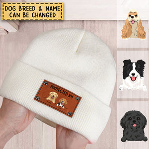 Personalized Custom Baby Dog Beanie - Protected By