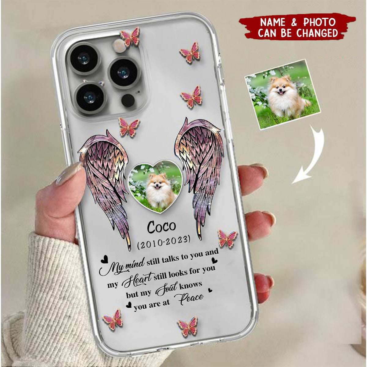 Custom Personalized Memorial Phone Case - Memorial Gift Idea For Family Member