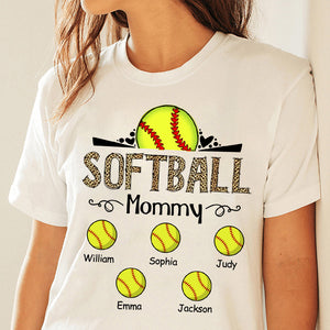 Personalized T-Shirt Baseball Mama Custom Name Apparel Gift For Mom