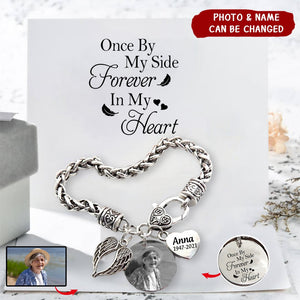 Personalized Memorial Forever In My Heart Bracelet