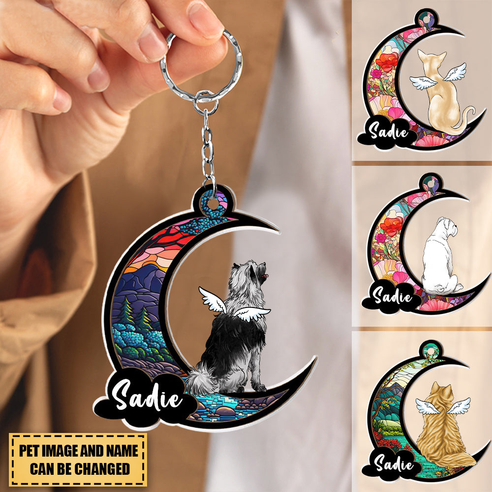 Loss of Pet Sympathy, Personalized Suncatched Acrylic Keychain