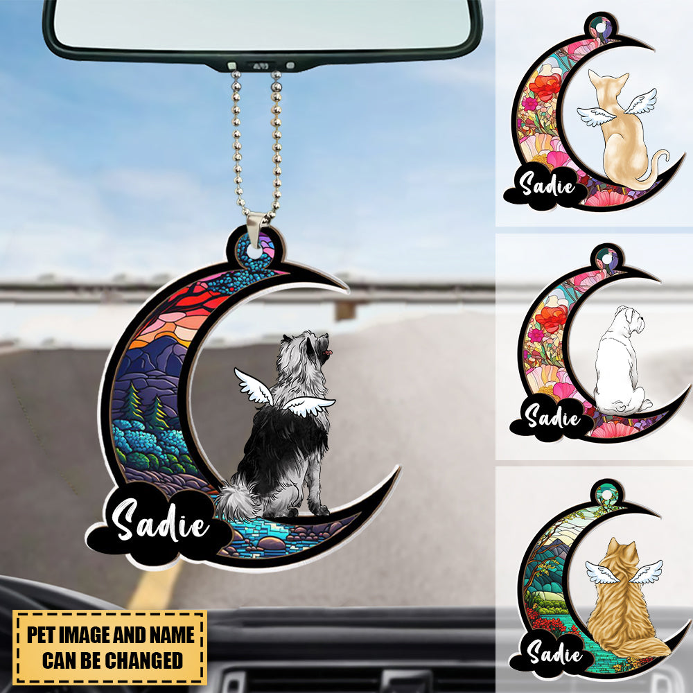 Loss of Pet Sympathy, Personalized Suncatcher Twoside Ornament