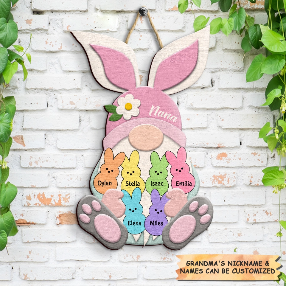 Personalized Grandma's Peeps Door Sign - Gift For Grandma