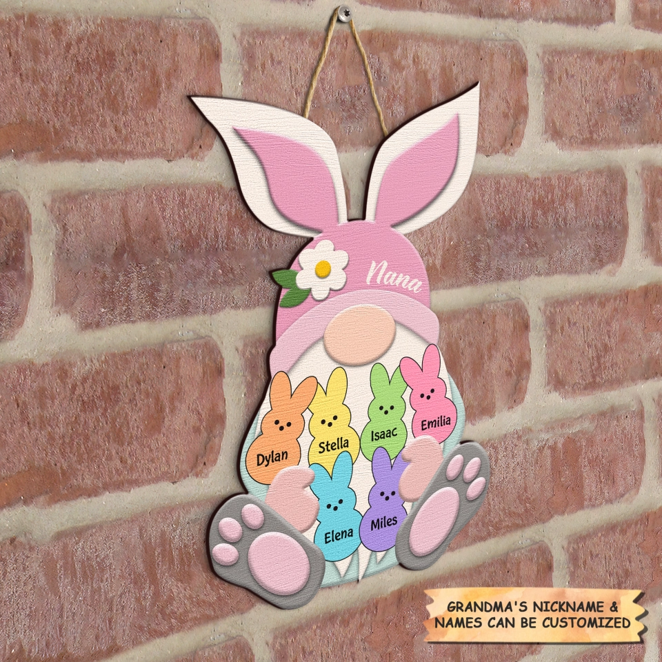 Personalized Grandma's Peeps Door Sign - Gift For Grandma