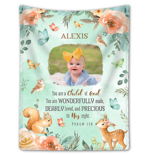 Personalized Newborn Beautiful kid Daughter Blanket