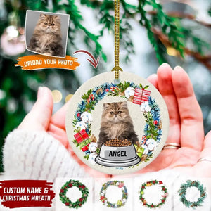 Christmas Custom Photo Dog Cat Acrylic Ornament