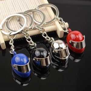 Personalized Name Motorcycle Helmet Keychain Gift for Biker