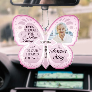 Personalized Even Though You Flew Away Acrylic Ornament